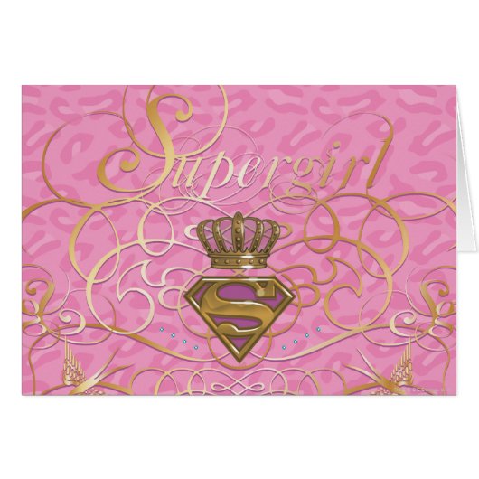Supergirl Pink Cards (Front Horizontal)