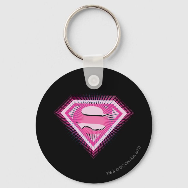 Supergirl Pink Logo Keychain (Front)