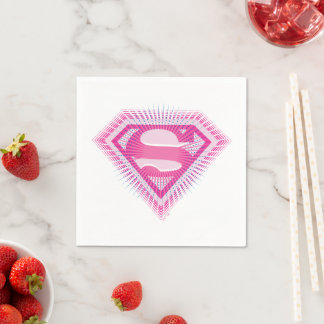 Supergirl Pink Logo Napkins