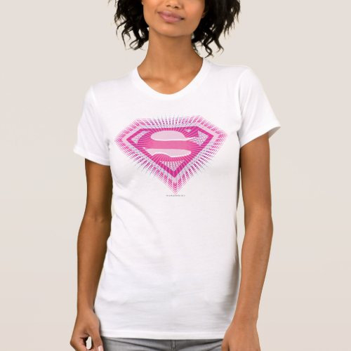 Supergirl Pink Logo T_Shirt