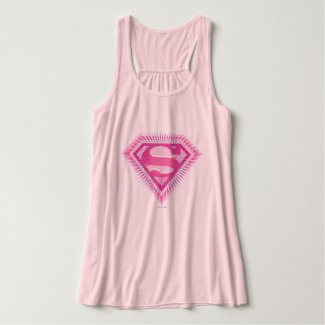 Supergirl Pink Logo Tank Top