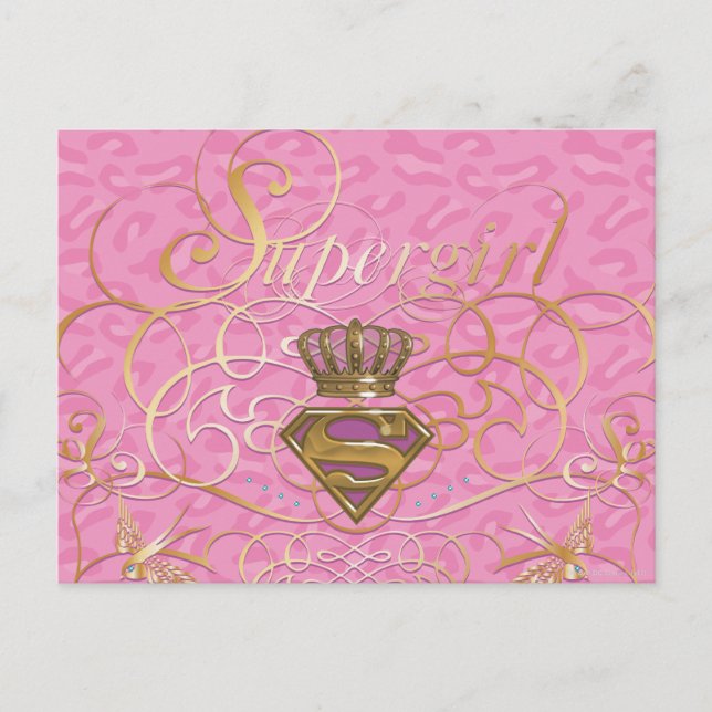 Supergirl Pink Postcard (Front)