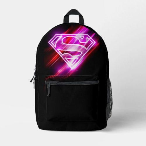 Supergirl Pink Printed Backpack