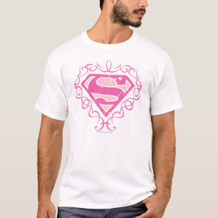 Supergirl Pink Stripes T-Shirt