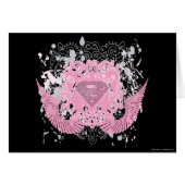 Supergirl Pink Winged Design (Front Horizontal)
