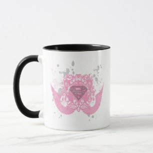 Supergirl Pink Winged Design Mug
