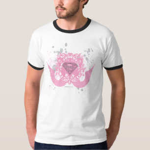 Supergirl Pink Winged Design T-Shirt