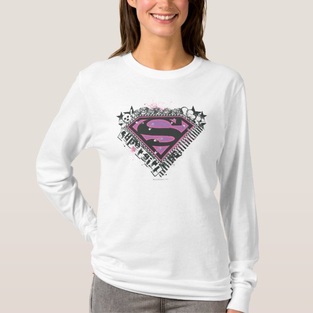 Supergirl Pins Logo T-Shirt (Front)