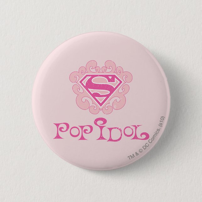 Supergirl Pop Idol Button (Front)