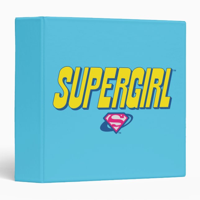 Supergirl Pop Logo 3 Ring Binder (Front/Spine)