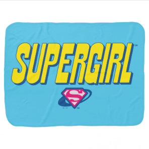 Supergirl Pop Logo Baby Blanket