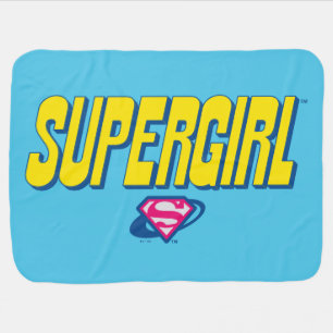Supergirl Pop Logo Baby Blanket