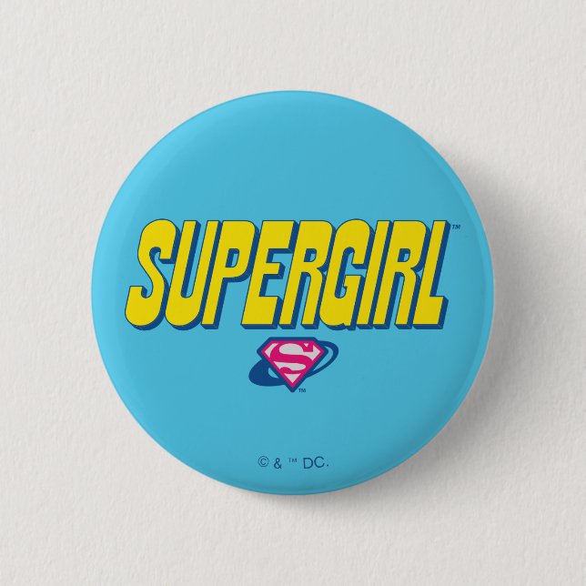 Supergirl Pop Logo Button (Front)