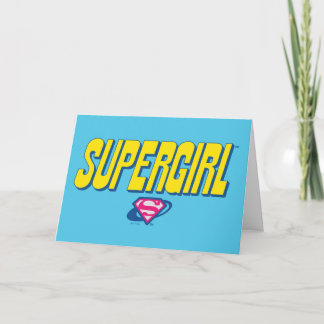 Supergirl Pop Logo Card