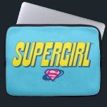 Supergirl Pop Logo Laptop Sleeve<br><div class="desc">Check out this Supergirl super pop name logo!</div>