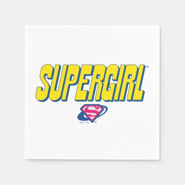 Supergirl Pop Logo Napkins (Front)