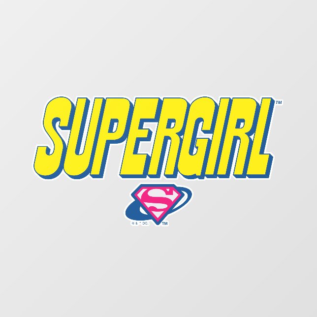 Supergirl Pop Logo Wall Decal (Front)