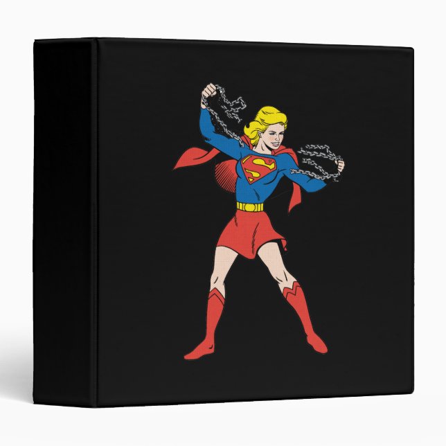 Supergirl Pose 10 3 Ring Binder (Front/Spine)