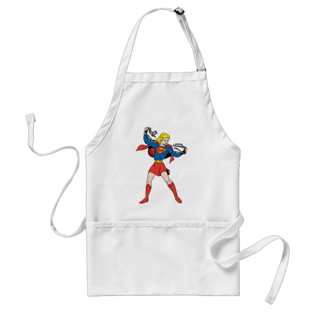 Supergirl Pose 10 Adult Apron (Front)