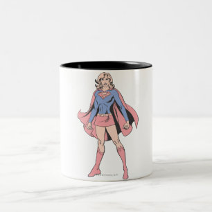 Supergirl Pose 3 Two-Tone Coffee Mug