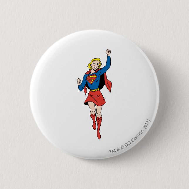 Supergirl Pose 4 Pinback Button (Front)