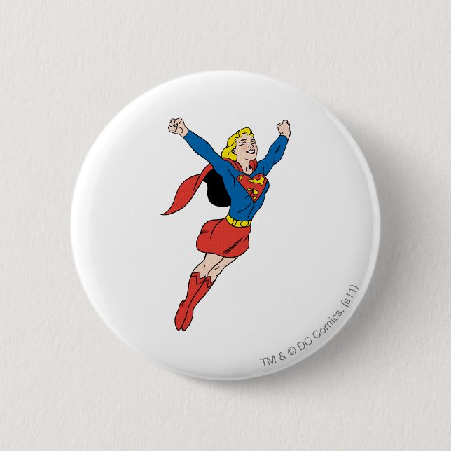 Supergirl Pose 6 Button (Front)