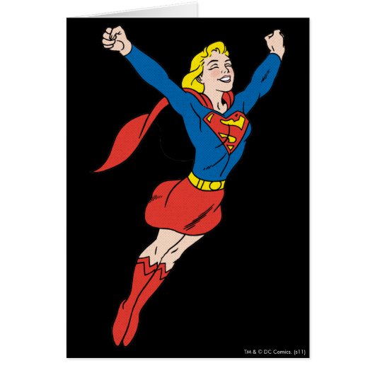 Supergirl Pose 6 Cards (Front)