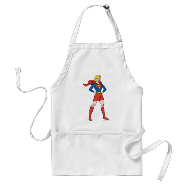 Supergirl Pose 7 Adult Apron (Front)