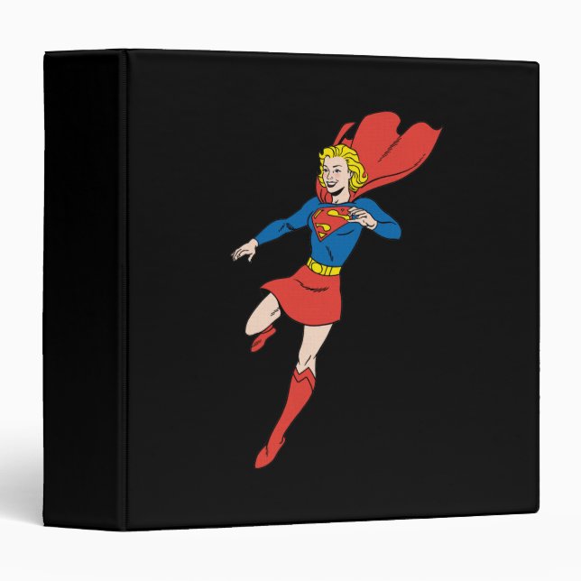 Supergirl  Pose 8 3 Ring Binder (Front/Spine)