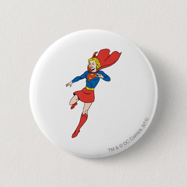 Supergirl  Pose 8 Button (Front)