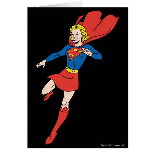Supergirl Pose 8 Cards (Front)