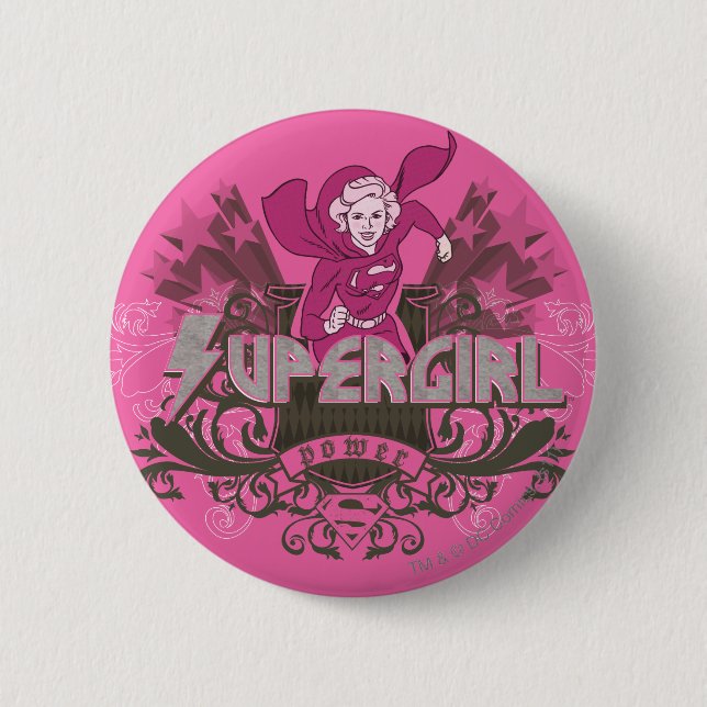 Supergirl Power 2 Button (Front)
