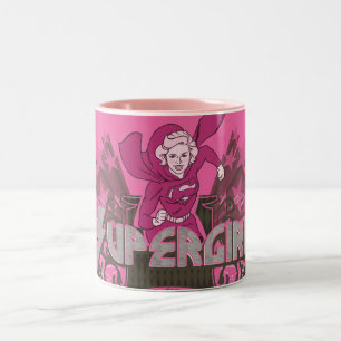 Supergirl Power 2 Two-Tone Coffee Mug