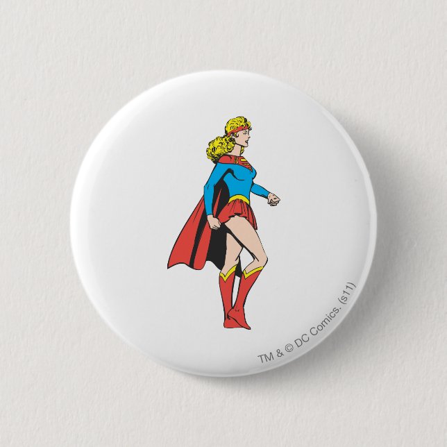 Supergirl Profile Pinback Button (Front)