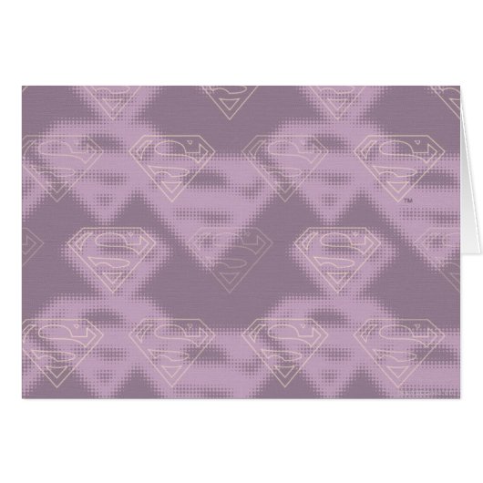 Supergirl Purple Halftone Logo Cards (Front Horizontal)