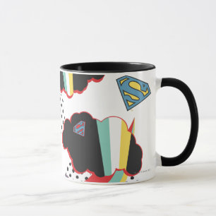 Supergirl Rainbow Cloud Pattern Mug