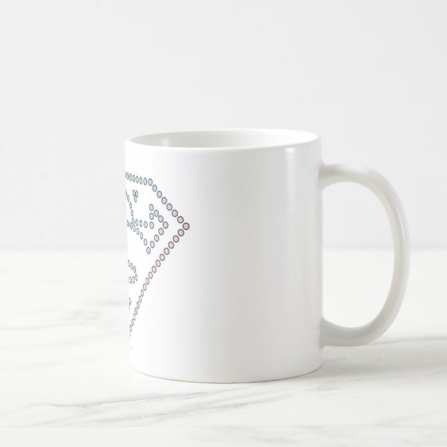 Supergirl Rainbow Outline Logo Coffee Mug (Right)