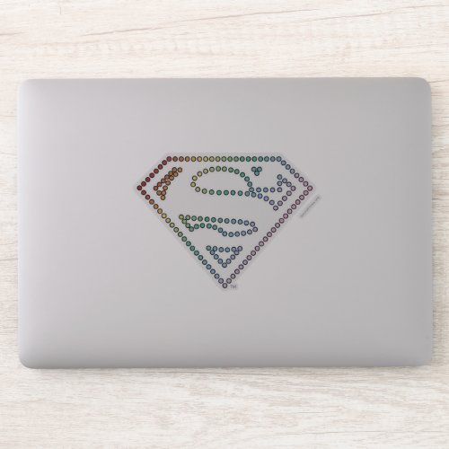 Supergirl Rainbow Outline Logo Sticker