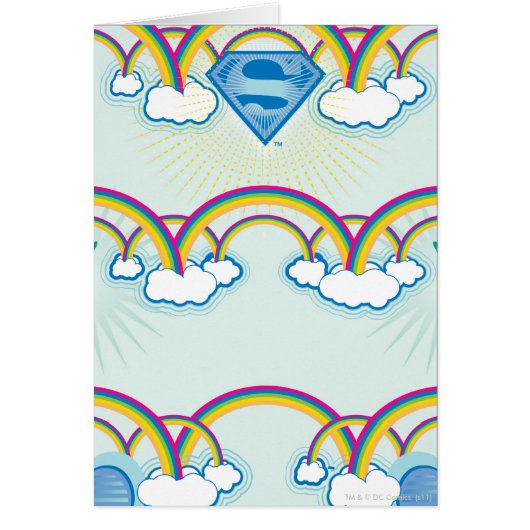 Supergirl Rainbow Pattern Cards (Front)