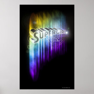 Supergirl Rainbow Poster