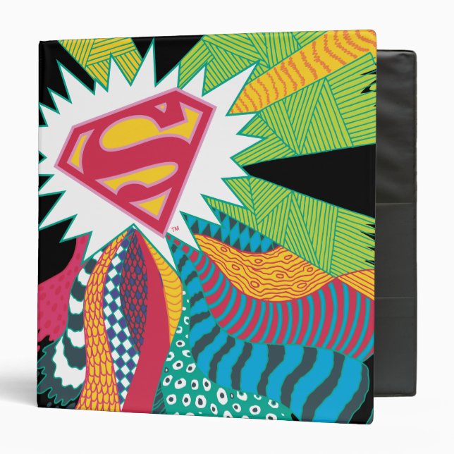 Supergirl Random World 3 Ring Binder (Front/Inside)