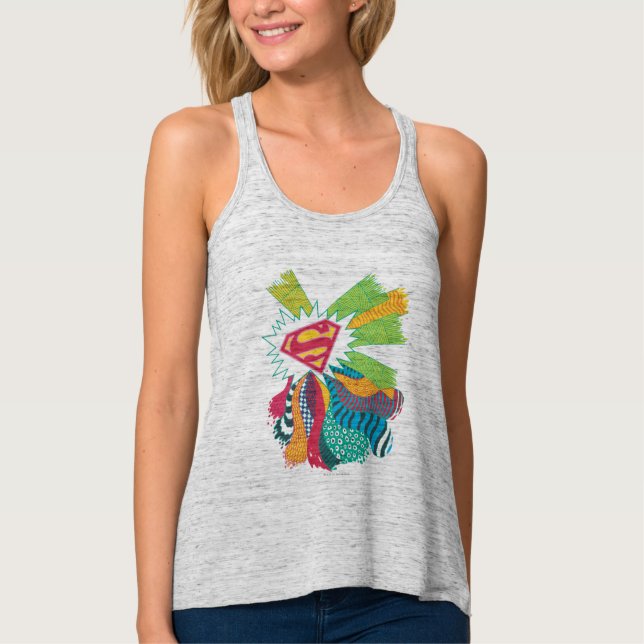 Supergirl Random World 3 Tank Top (Front)