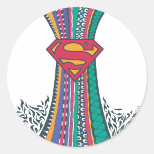 Supergirl Random World 4 Classic Round Sticker