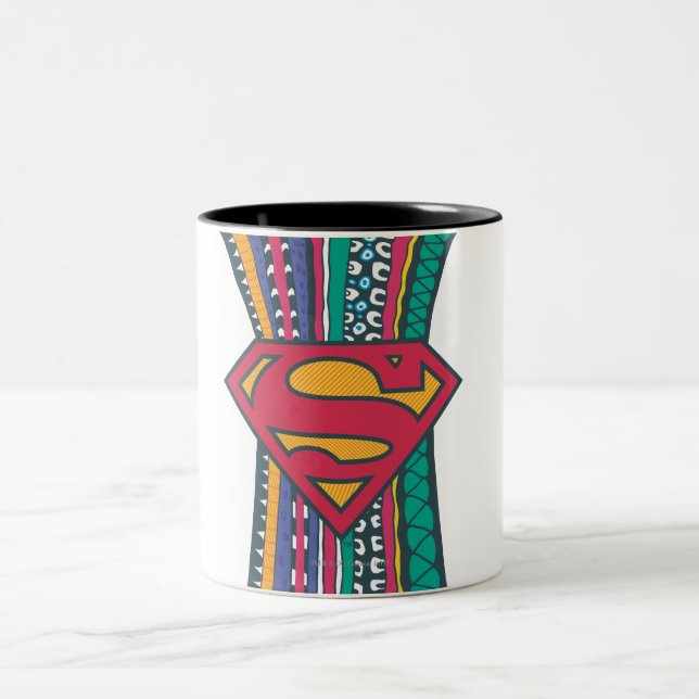 Supergirl Random World 4 Two-Tone Coffee Mug (Center)