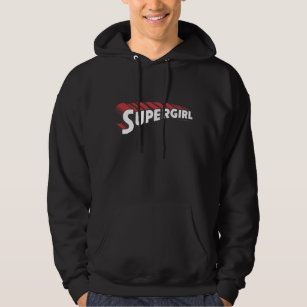 Supergirl Red and White Logo Hoodie