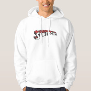 Supergirl Red and White Logo Hoodie