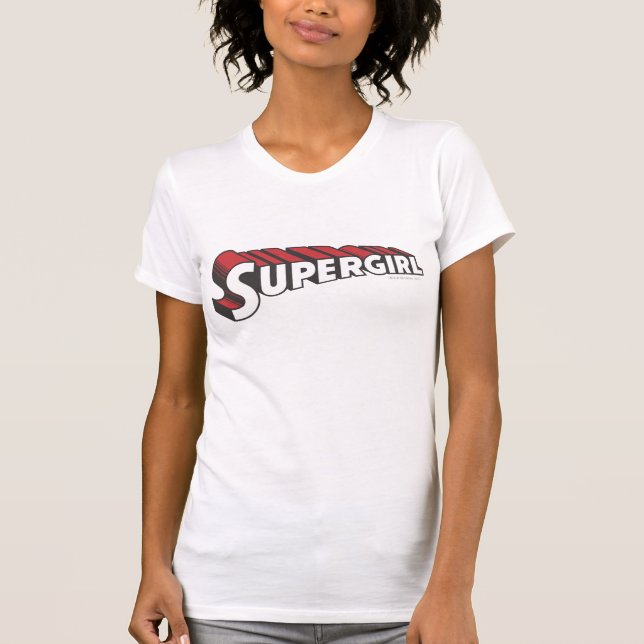 Supergirl Red and White Logo T-Shirt (Front)