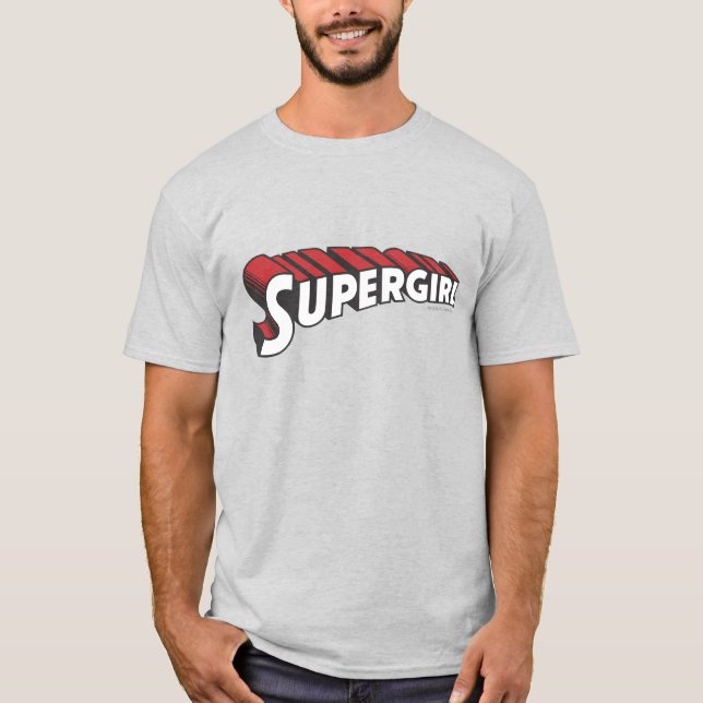 Supergirl Red and White Logo T-Shirt (Front)