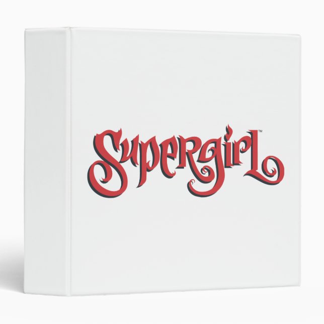 Supergirl Red Logo 3 Ring Binder (Front/Spine)