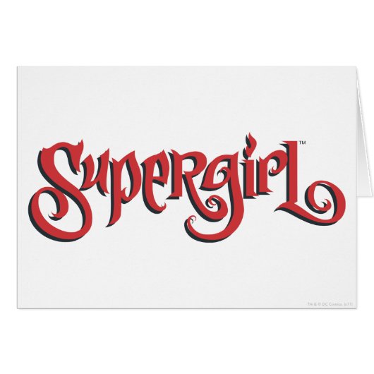Supergirl Red Logo Cards (Front Horizontal)
